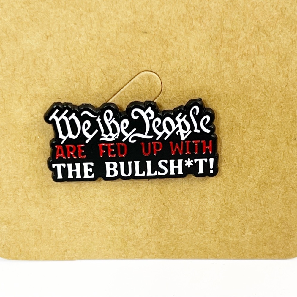 We The People Enamel Pin